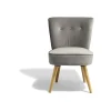 Fauteuil gris clair Gaspard