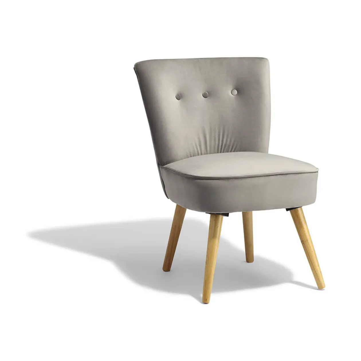 Fauteuil gris clair Gaspard