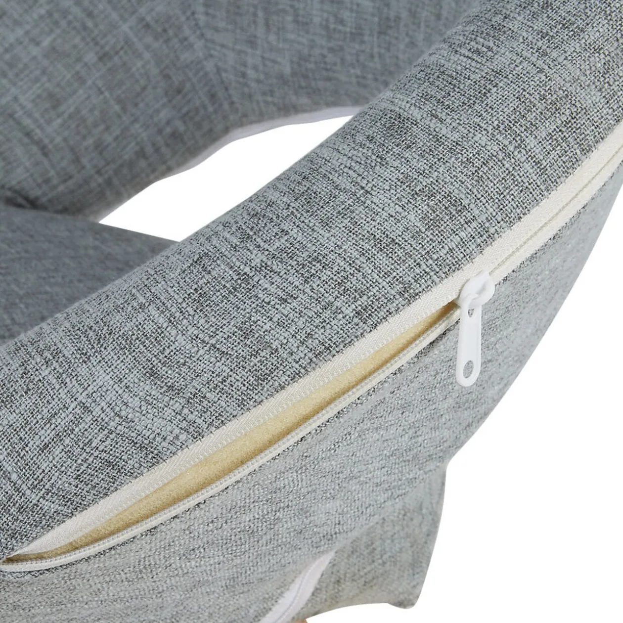 Fauteuil gris clair Luna x 2