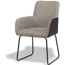 Fauteuil Higgins noir et gris