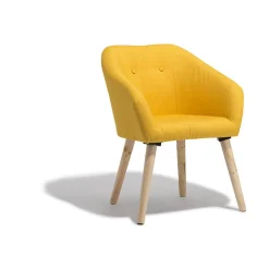 Fauteuil jaune moutarde Joseph