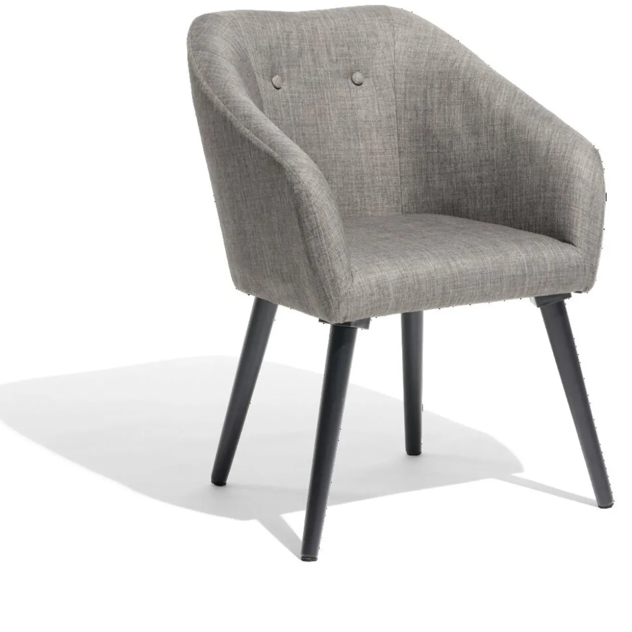 Fauteuil Joseph gris chiné L60xP57xH79cm
