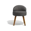 Fauteuil Nina gris anthracite