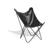 Fauteuil papillon simili noir Noa