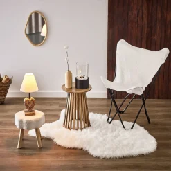 Fauteuil relax Noa pliable beige L60xP78xH86cm