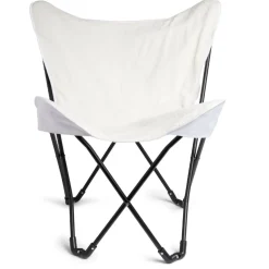 Fauteuil relax Noa pliable beige L60xP78xH86cm