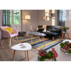 Fauteuil rose Joseph