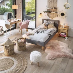 Fauteuil rose Joseph