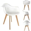 Fauteuil scandinave blanc pour enfant H33cm