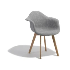 Fauteuil tissu gris anthracite Loly