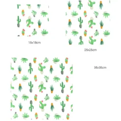 Film alimentaire réutilisable à la cire d'abeille auto-adhérent x3
