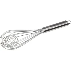 Fouet à bille en inox argenté