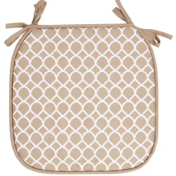 Galette de chaise 1 face imprimée 1 face unie x4