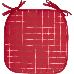 Galette de chaise 1 face imprimée 1 face unie x4