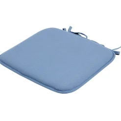 Galette de chaise bleu uni