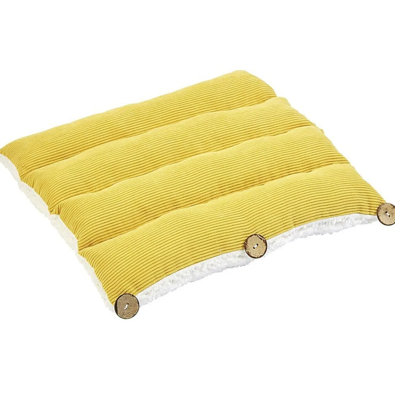 Galette de chaise carrée 2 en 1