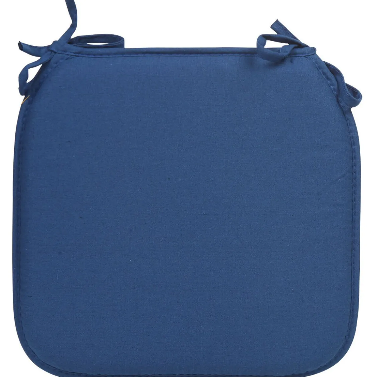 Galette de chaise carrée bleu nuit