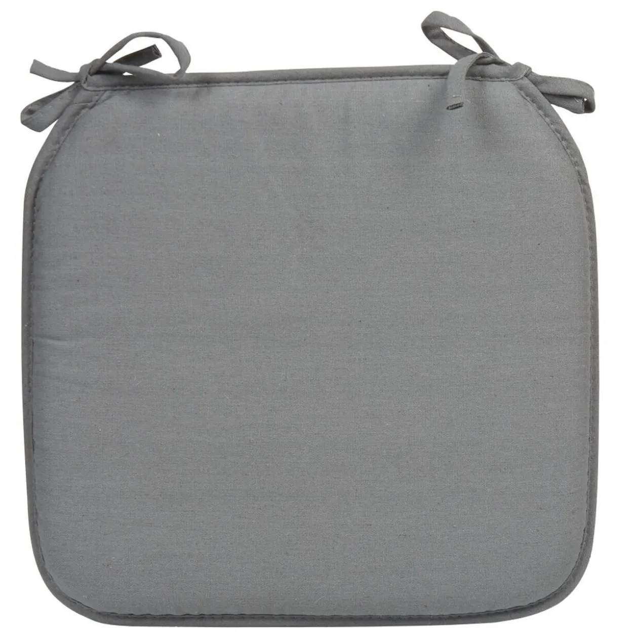 Galette de chaise carrée gris anthracite