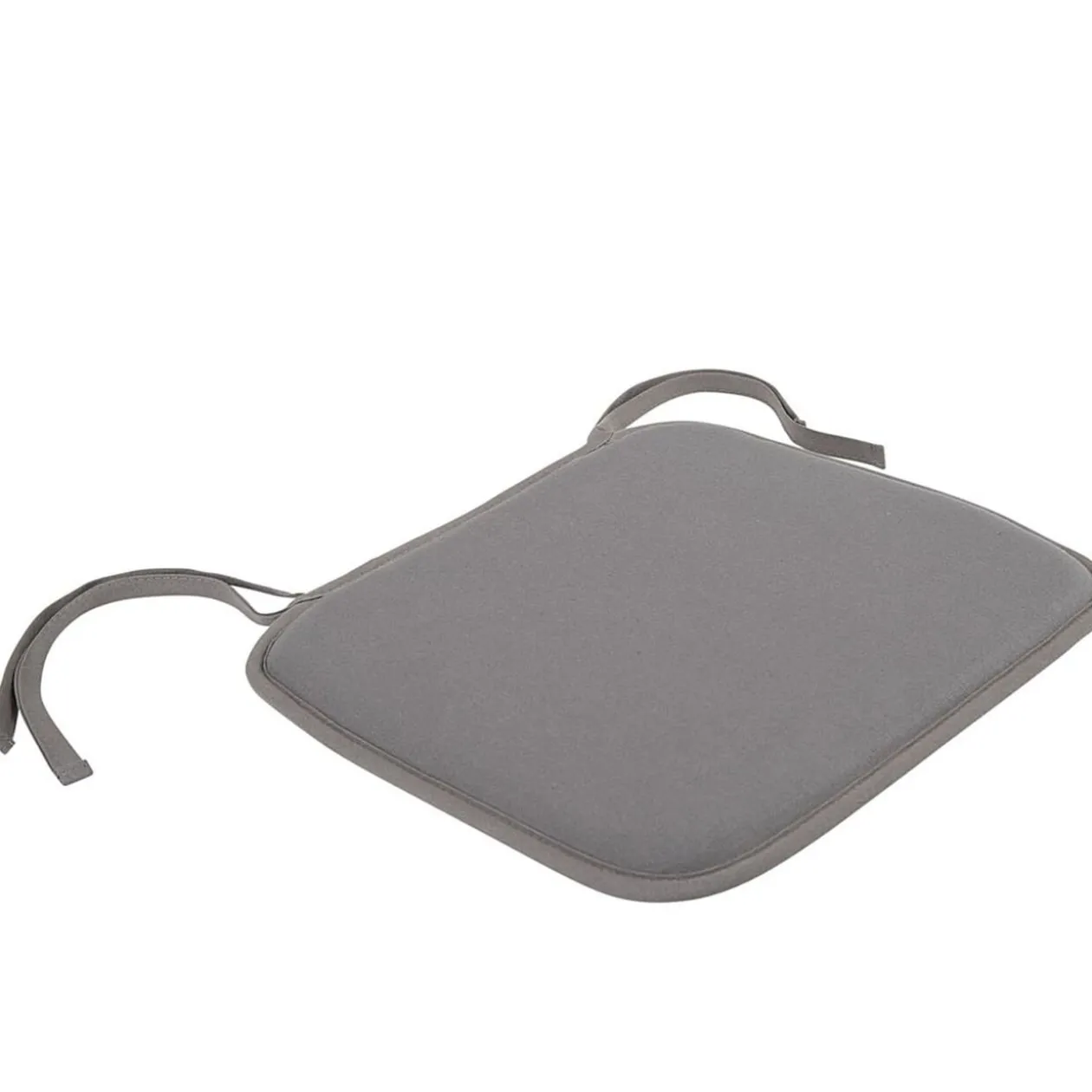 Galette de chaise carrée grise