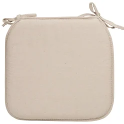 Galette de chaise carrée taupe