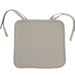 Galette de chaise carrée taupe