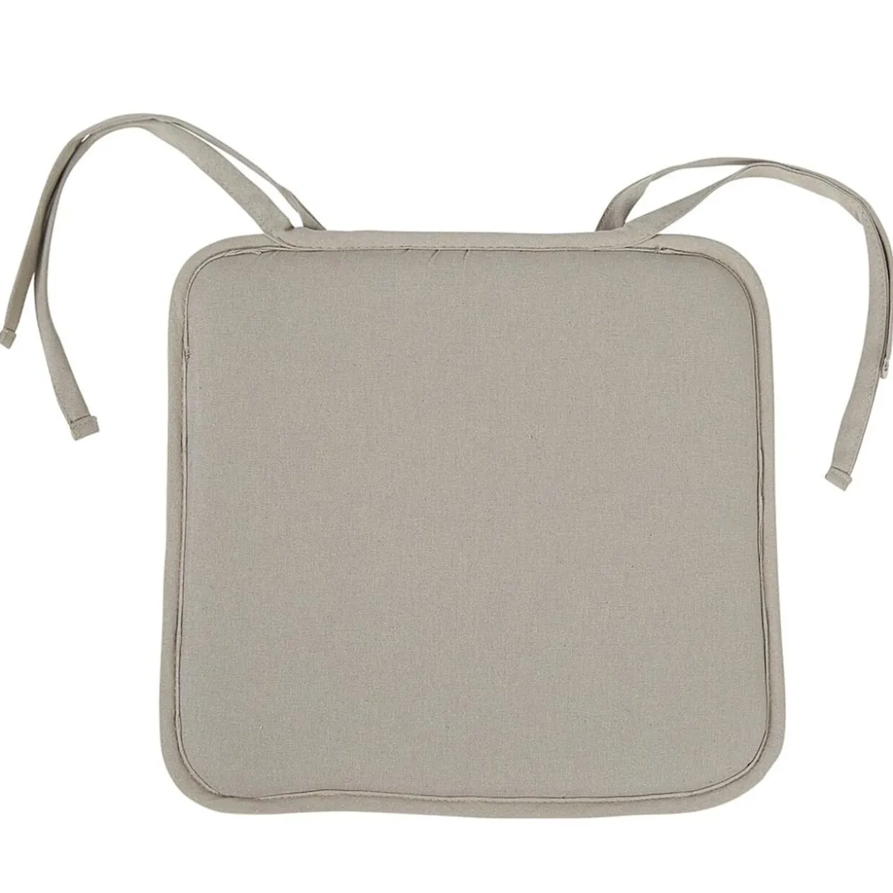 Galette de chaise carrée taupe