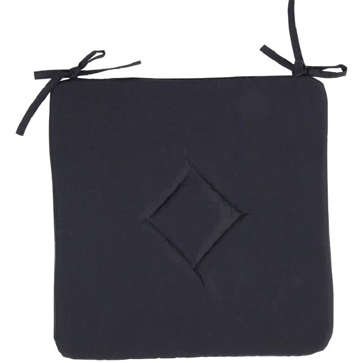 Galette de chaise carrée unie