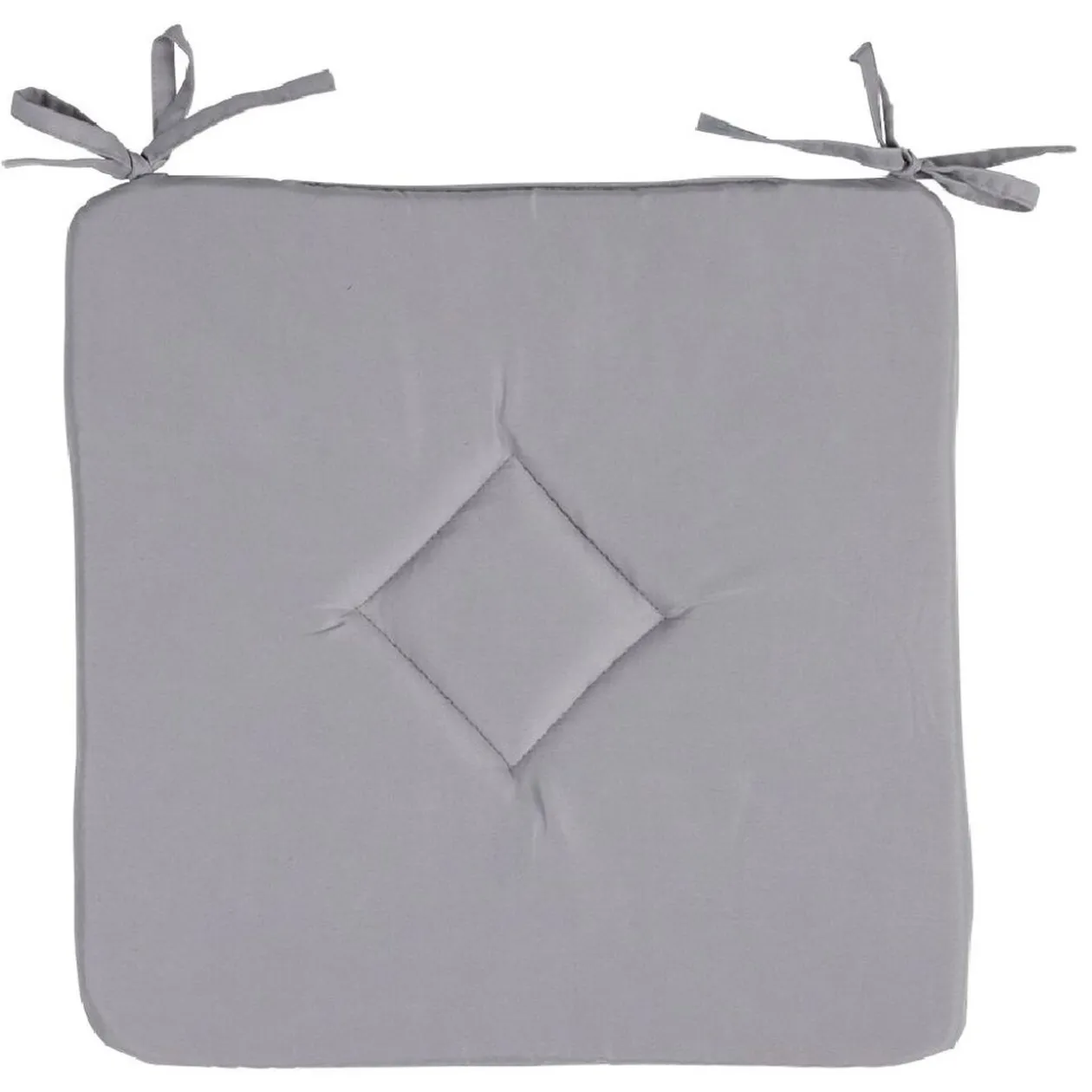 Galette de chaise carrée unie