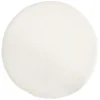 Galette de chaise effet laine bouclée blanc Ø38cm