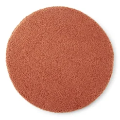 Galette de chaise en tissu bouclette rouge rooibos Ø38 cm