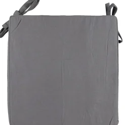 Galette de chaise gris anthracite panama