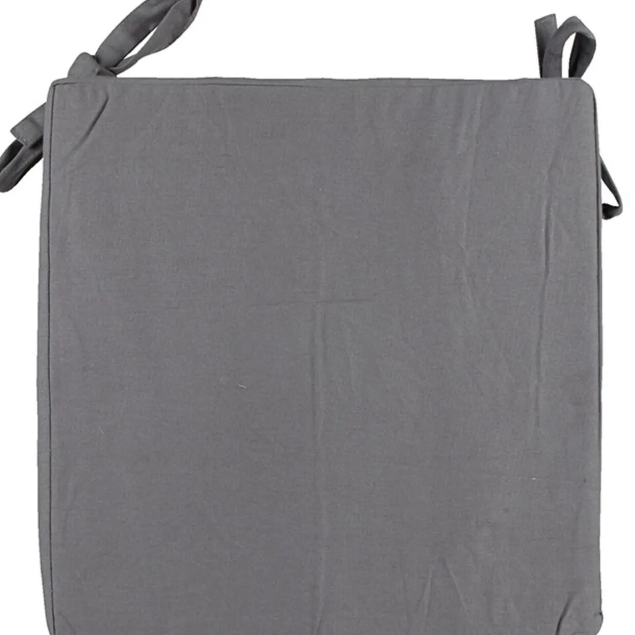 Galette de chaise gris anthracite panama