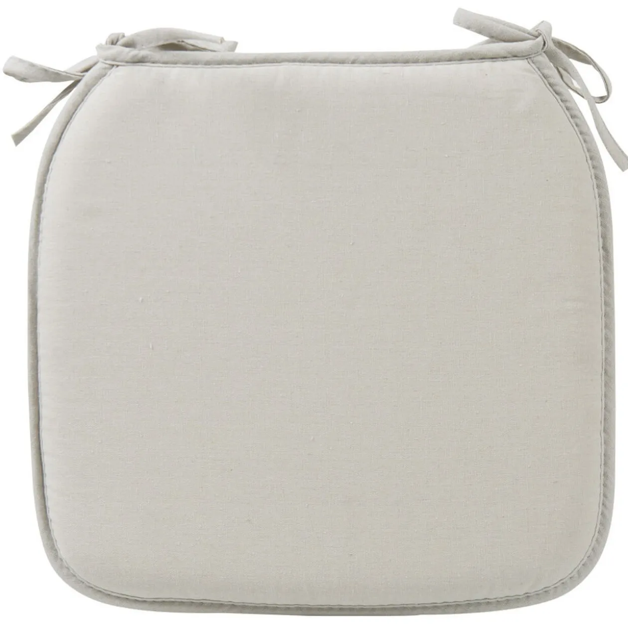 Galette de chaise grise clair carrée