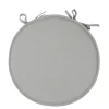 Galette de chaise grise ronde
