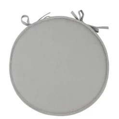 Galette de chaise grise ronde