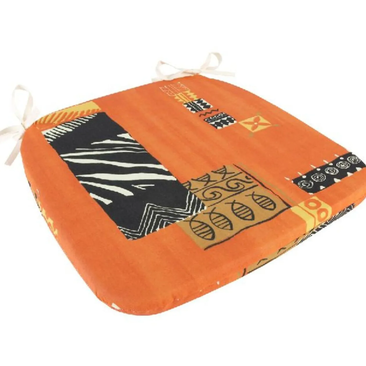 Galette de chaise imprimé x4