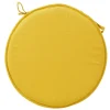 Galette de chaise jaune ronde