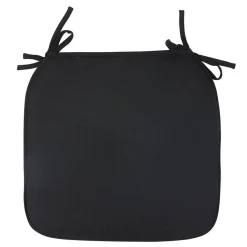 Galette de chaise noire