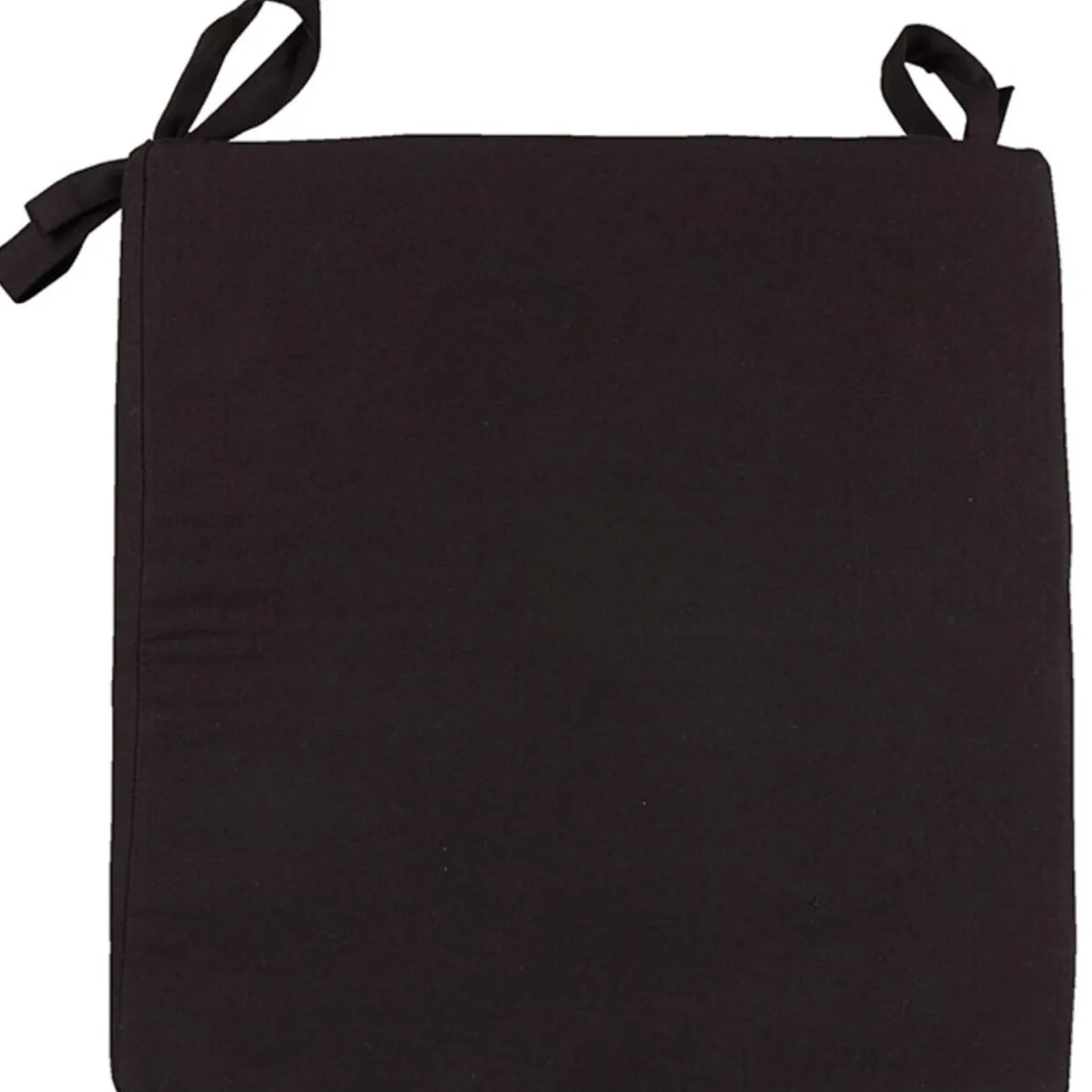 Galette de chaise noire panama