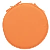 Galette de chaise orange ronde