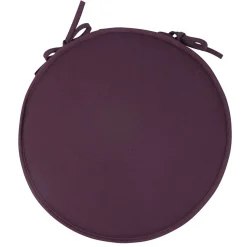 Galette de chaise prune ronde