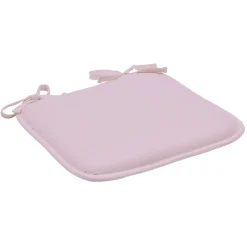 Galette de chaise rose uni