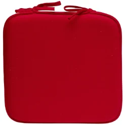 Galette de chaise uni rouge