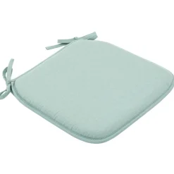 Galette de chaise vert d eau carré