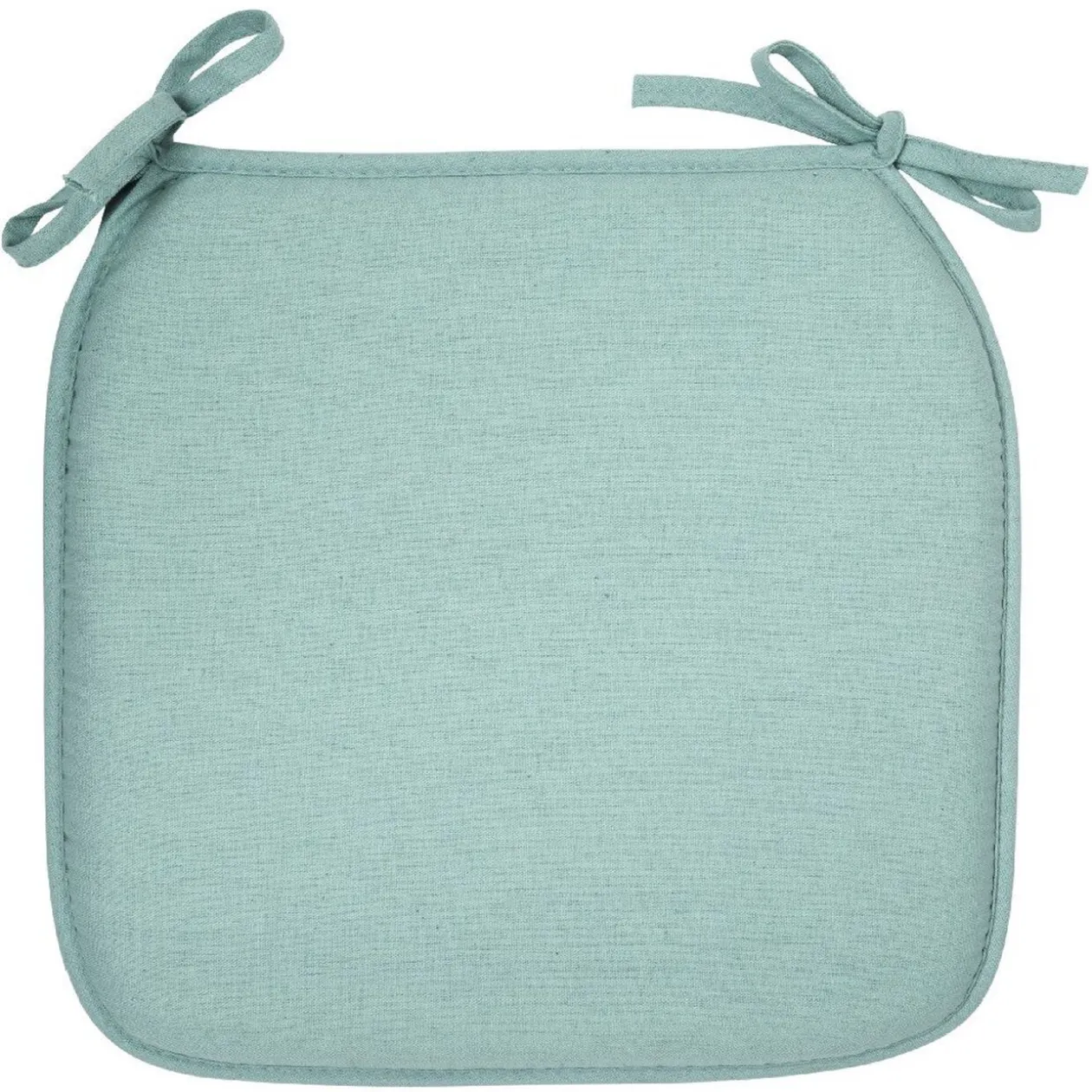 Galette de chaise vert d eau carré