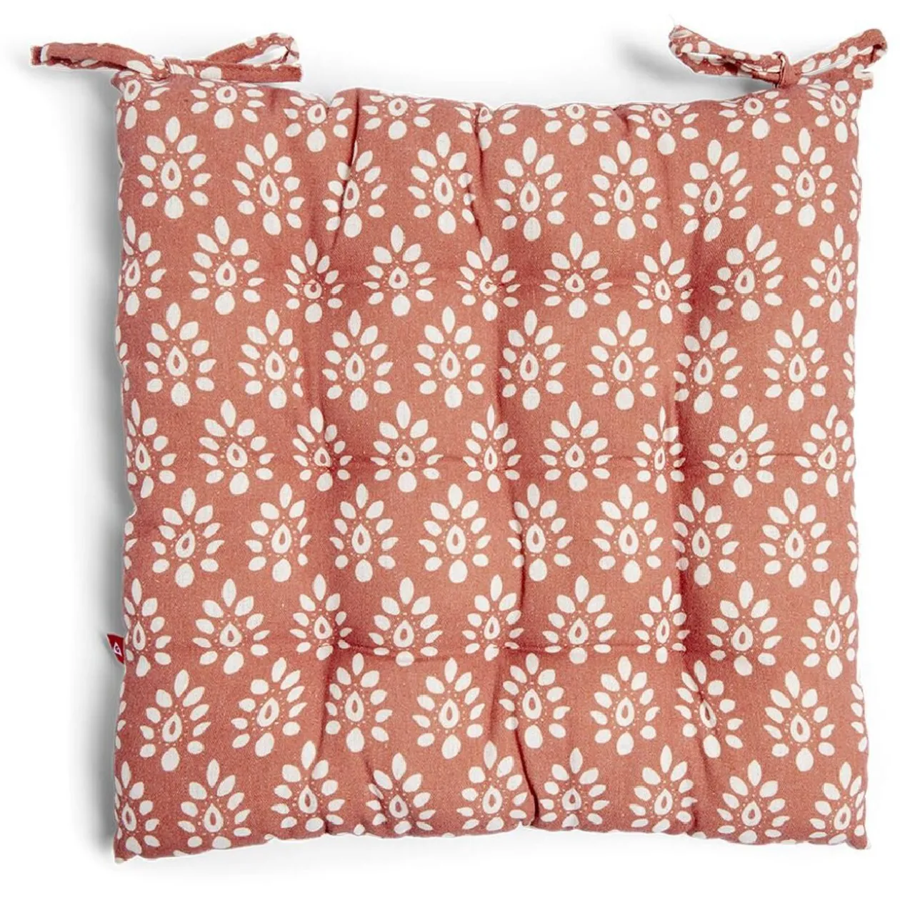 Galette de chaise 40x40cm polycoton orange