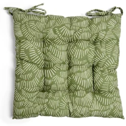 Galette de chaise 40x40cm polycoton vert