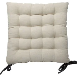 Galette pour chaise velours uni capitonné