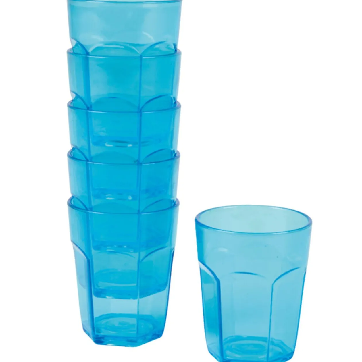 Gobelet plastique bleu x6