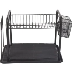 Égouttoir à vaisselle métallique noir